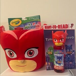 PJ Masks Red Plush Basket with Activity Set